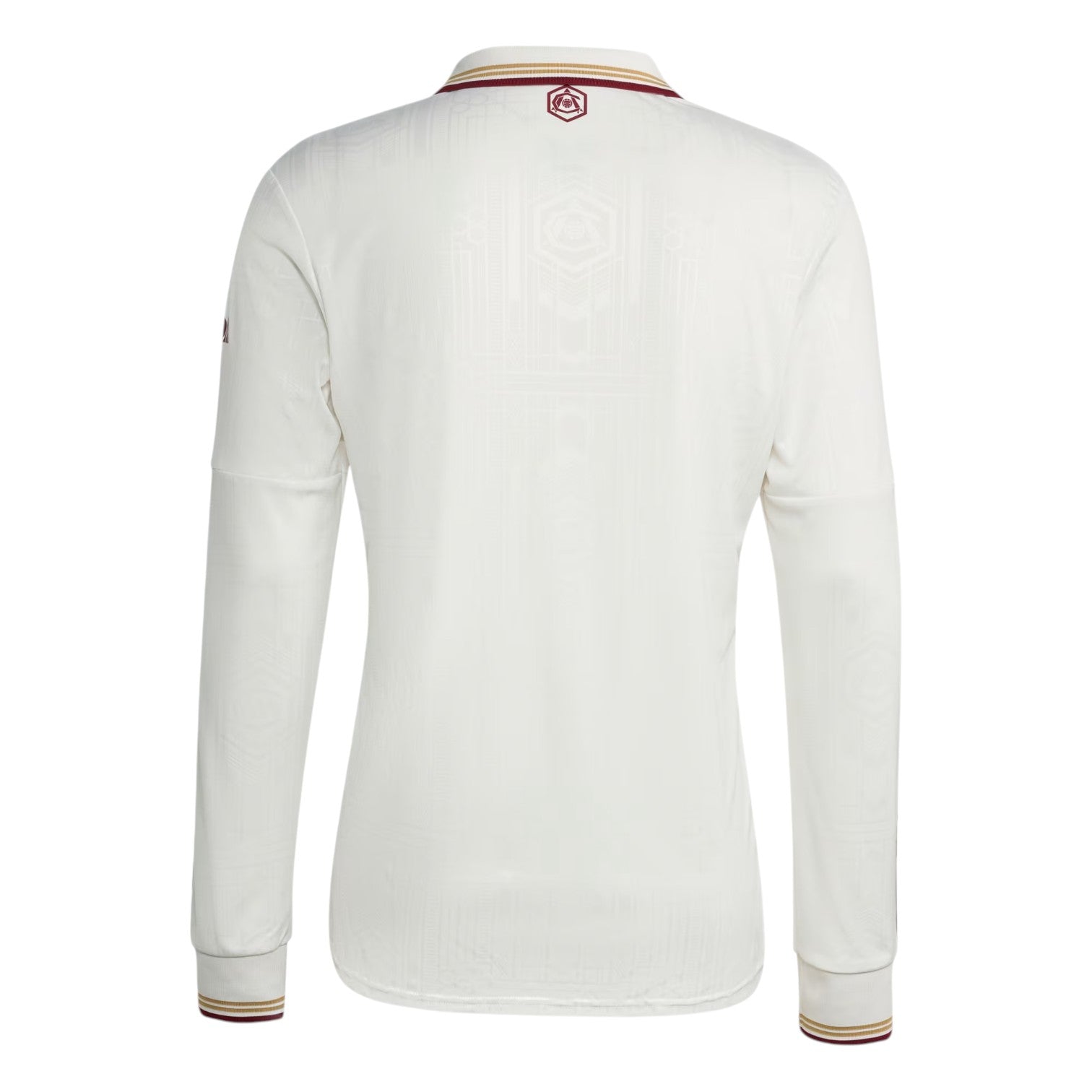 Футболка adidas Arsenal 2025/2026 Long Sleeve Third Kit 'Cloud White Burgundy' — фото 2