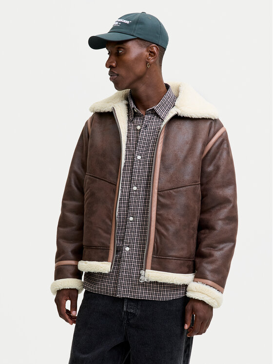 

Куртка из искусственной кожи regular fit Liverpool 12282948 Jack & Jones, коричневый