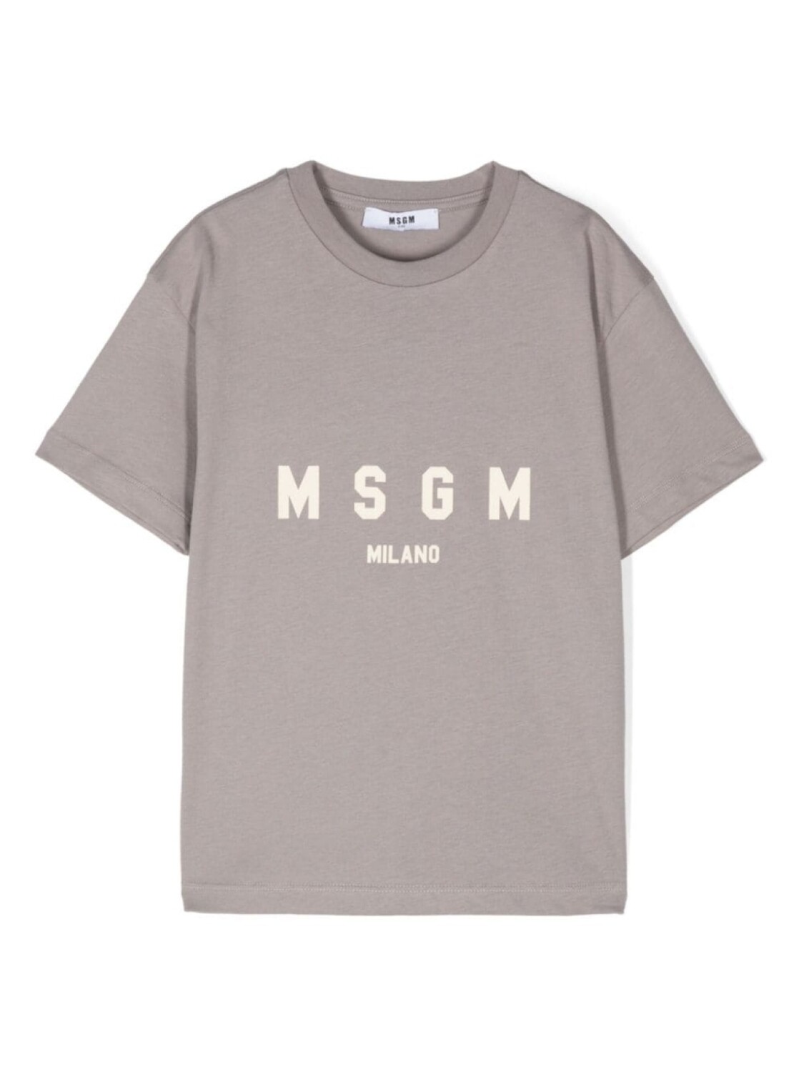 

MSGM Kids футболка с логотипом, серый