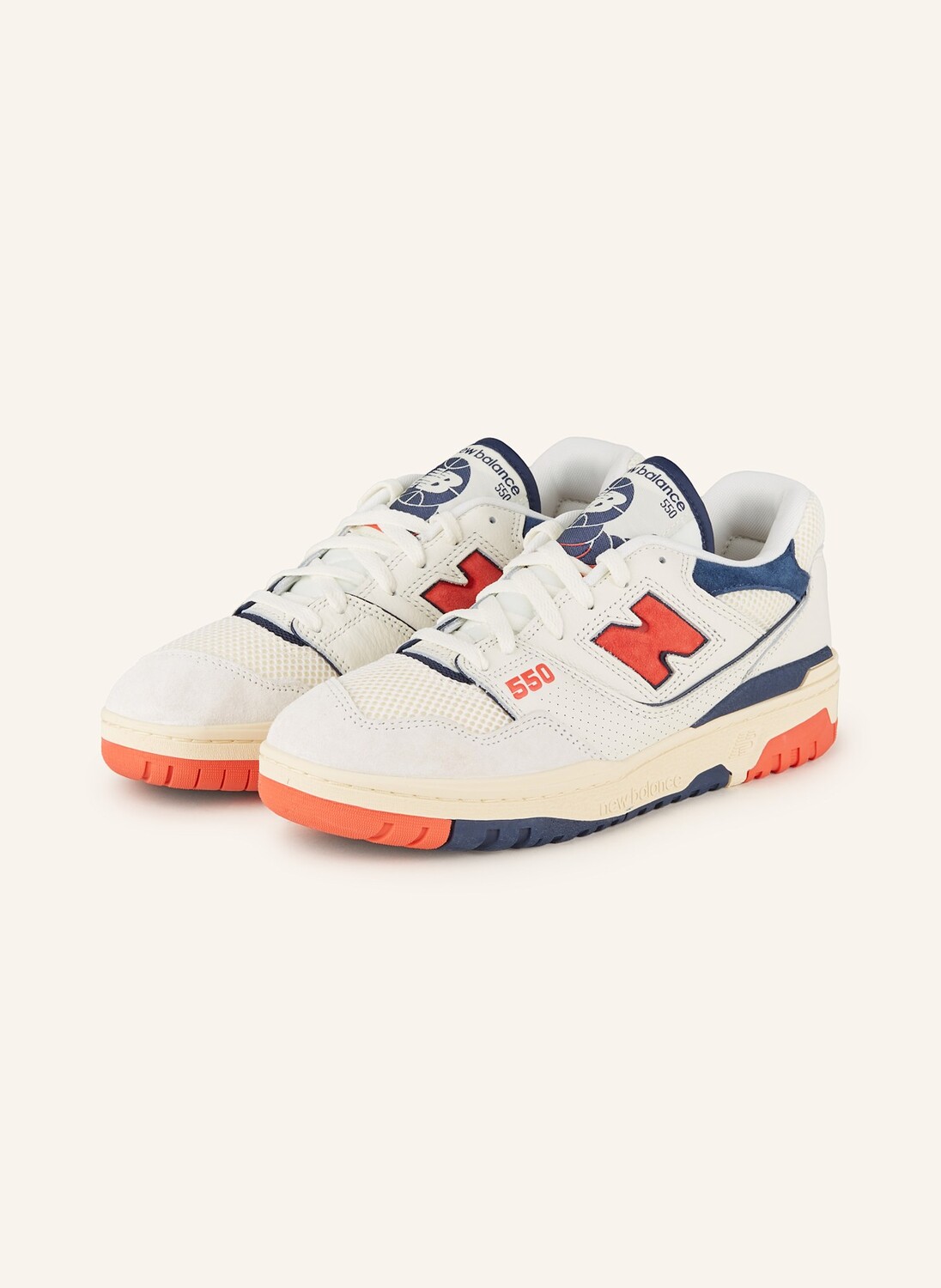 

Кроссовки 550 New Balance, белый