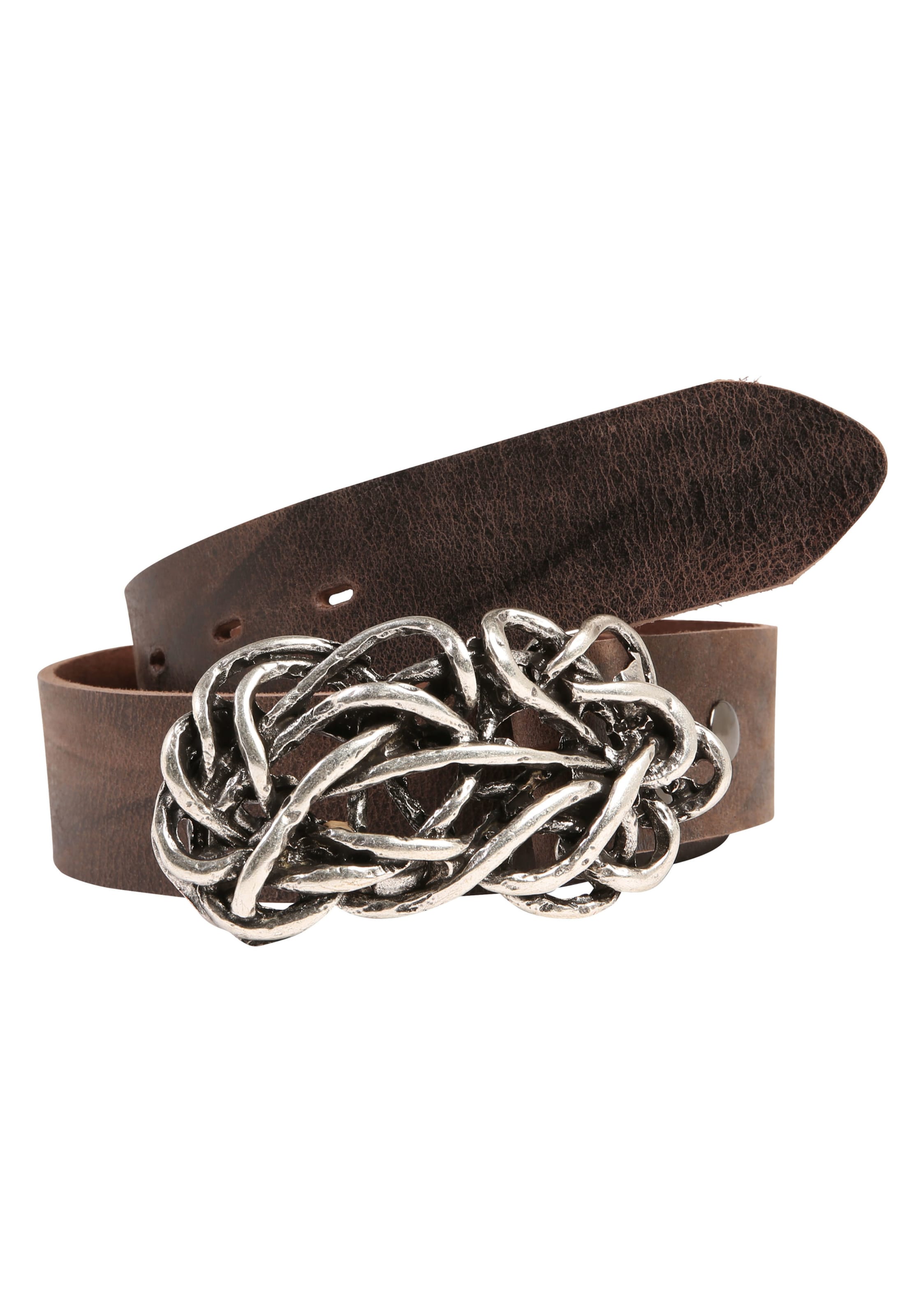 

RETTUNGSRING by showroom 019° Ремень 'Strohknoten' в коричневом цвете