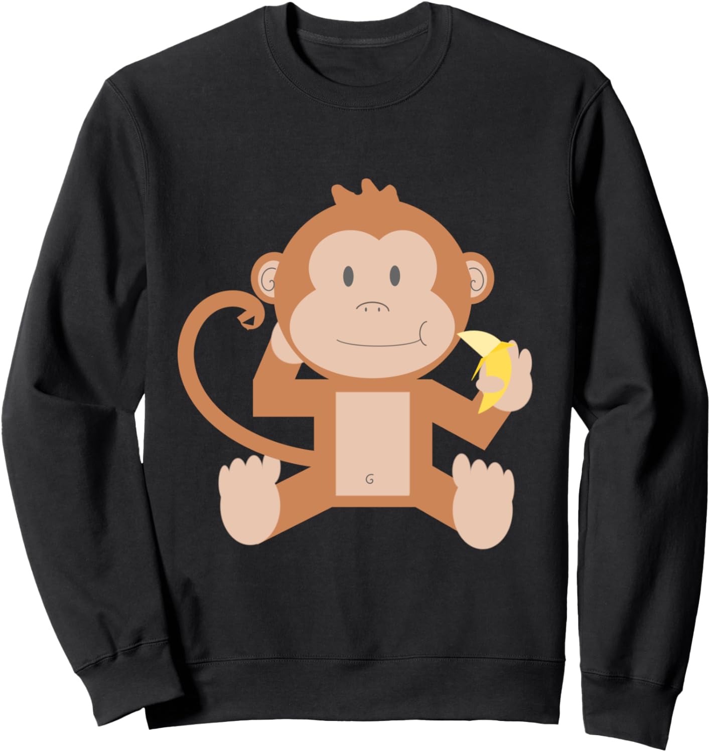 

Милая толстовка с графическим изображением обезьянки Я люблю обезьян, черная (black 19-3911tcx), размер S Shirtbooth: Animal Lovers