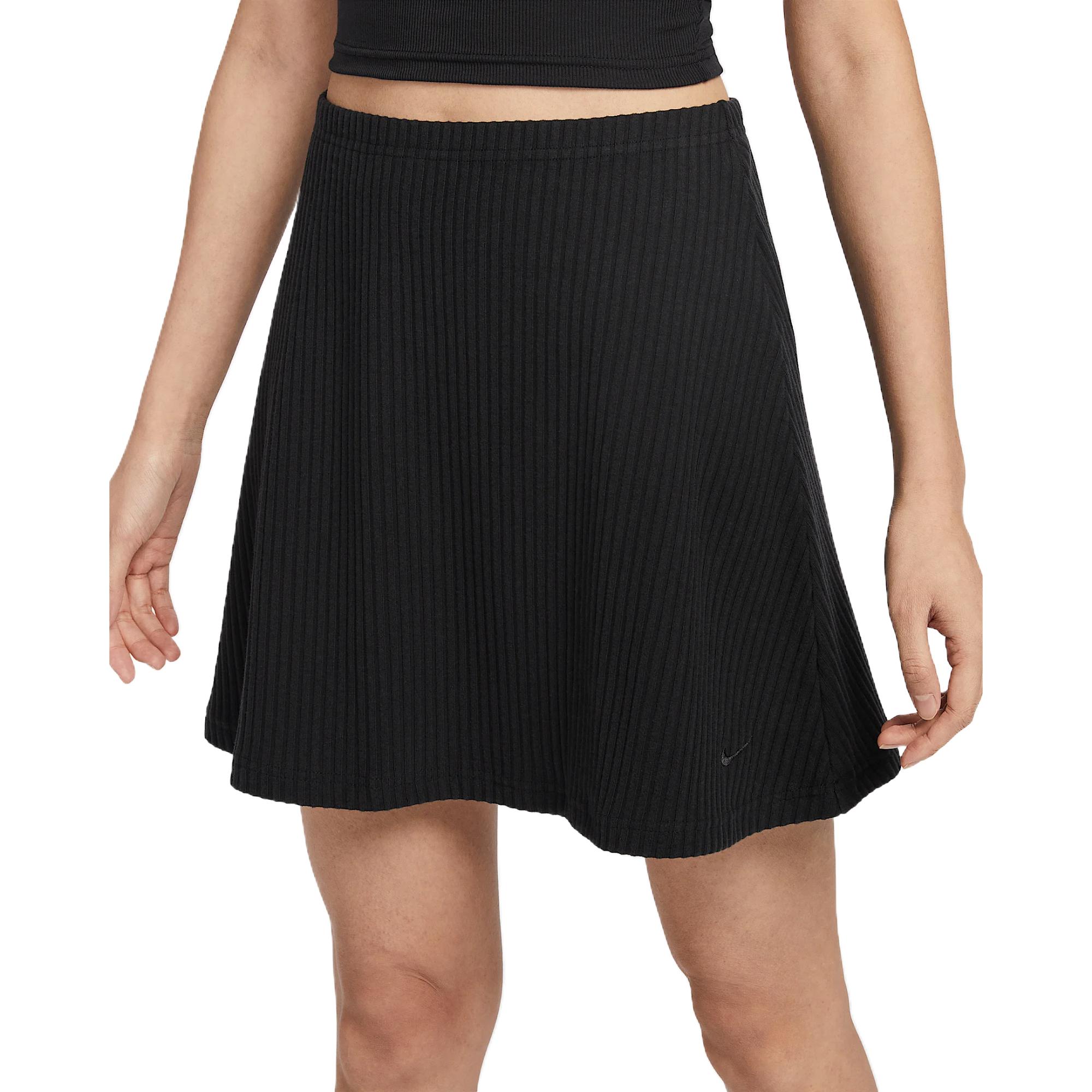 

Nike Свободная короткая юбка Swoosh для женщин black