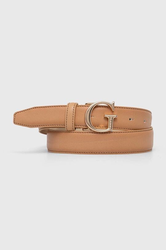 

Кожаный ремень Guess, оранжевый