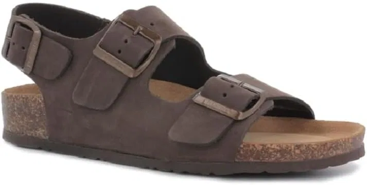 Сандалии BioNatura 11 Sahara Imb. Nabuk для мужчин с анатомической стелькой, Dark Brown