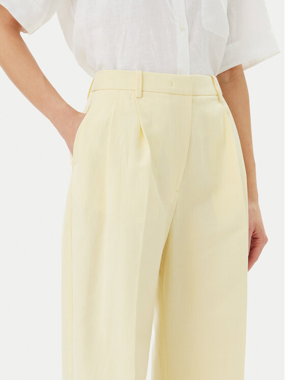 Брюки свободного кроя WW0WW45460 Tommy Hilfiger, желтый — фото 4