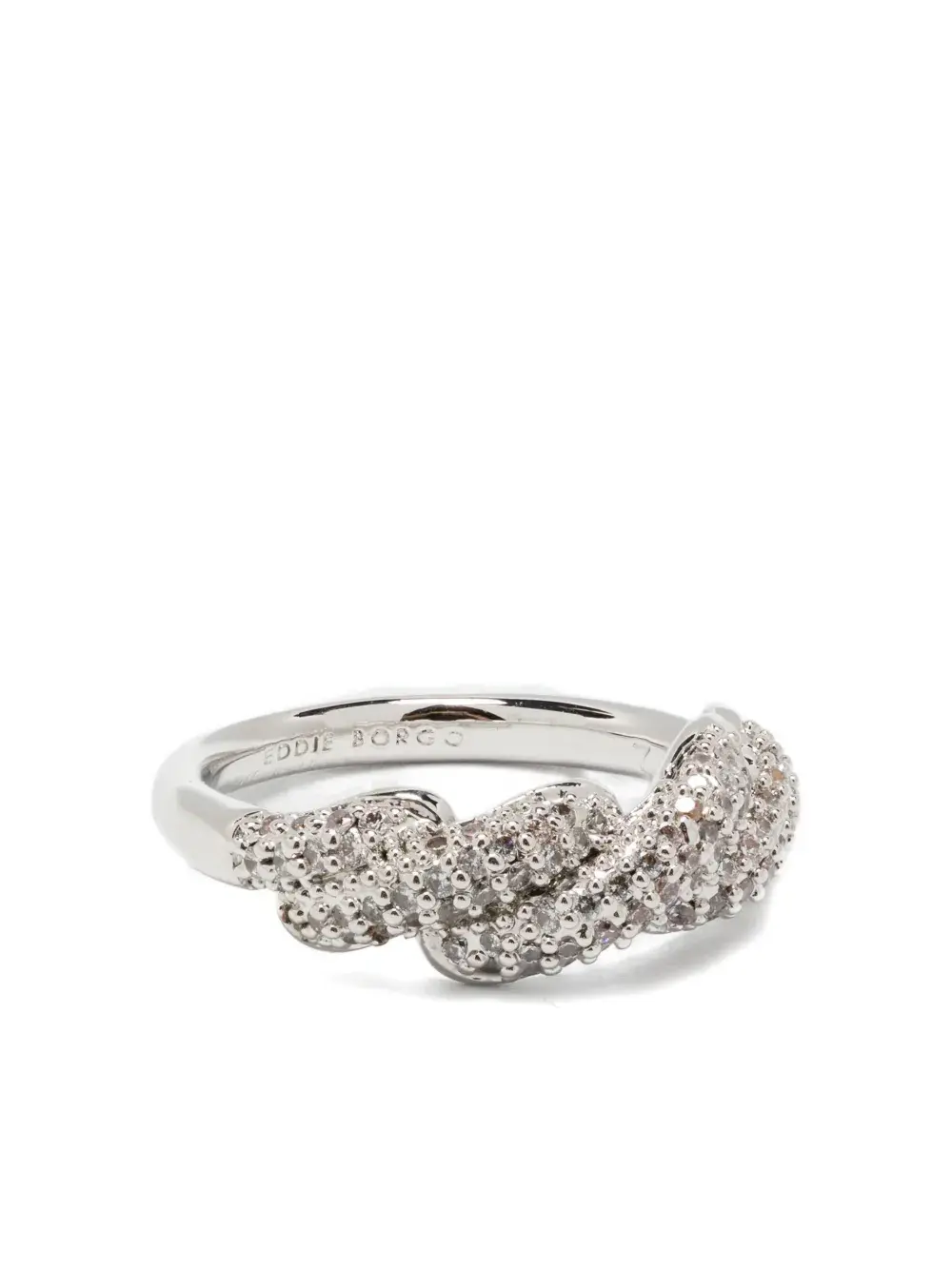 

Кольцо с паве-креплением Eddie Borgo, серебряный