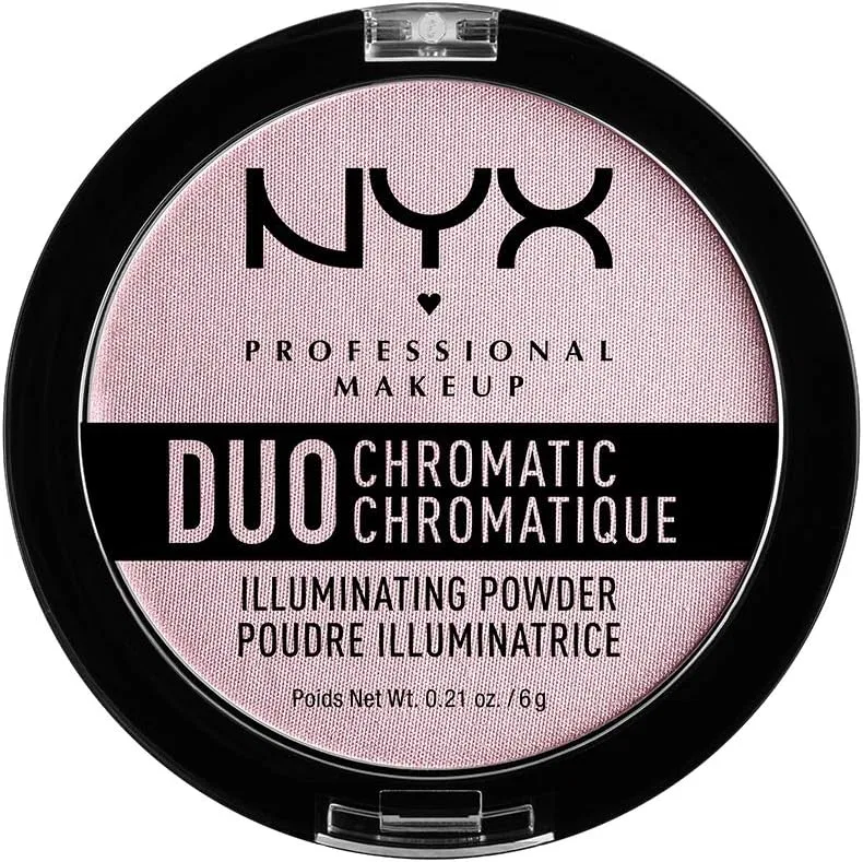 Пудра хайлайтер Duochromatic Illuminating Powder Nyx Professional Makeup, 6 г, цвет Lavender Steel