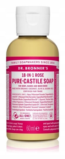 

Доктор Мыло жидкое универсальное Bronner's Rose 60мл, Dr. Bronner's