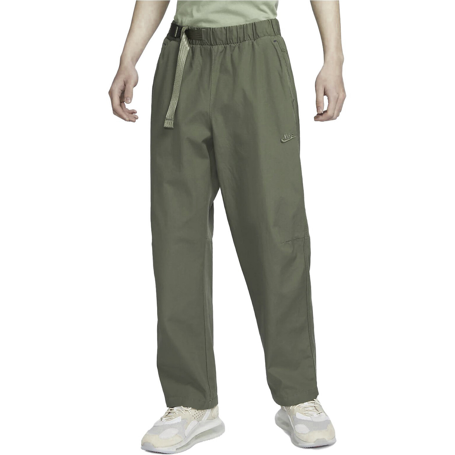 SPORTSWEAR TECH PACK повседневные брюки мужские средние оливковые Nike, оливковый — фото 3