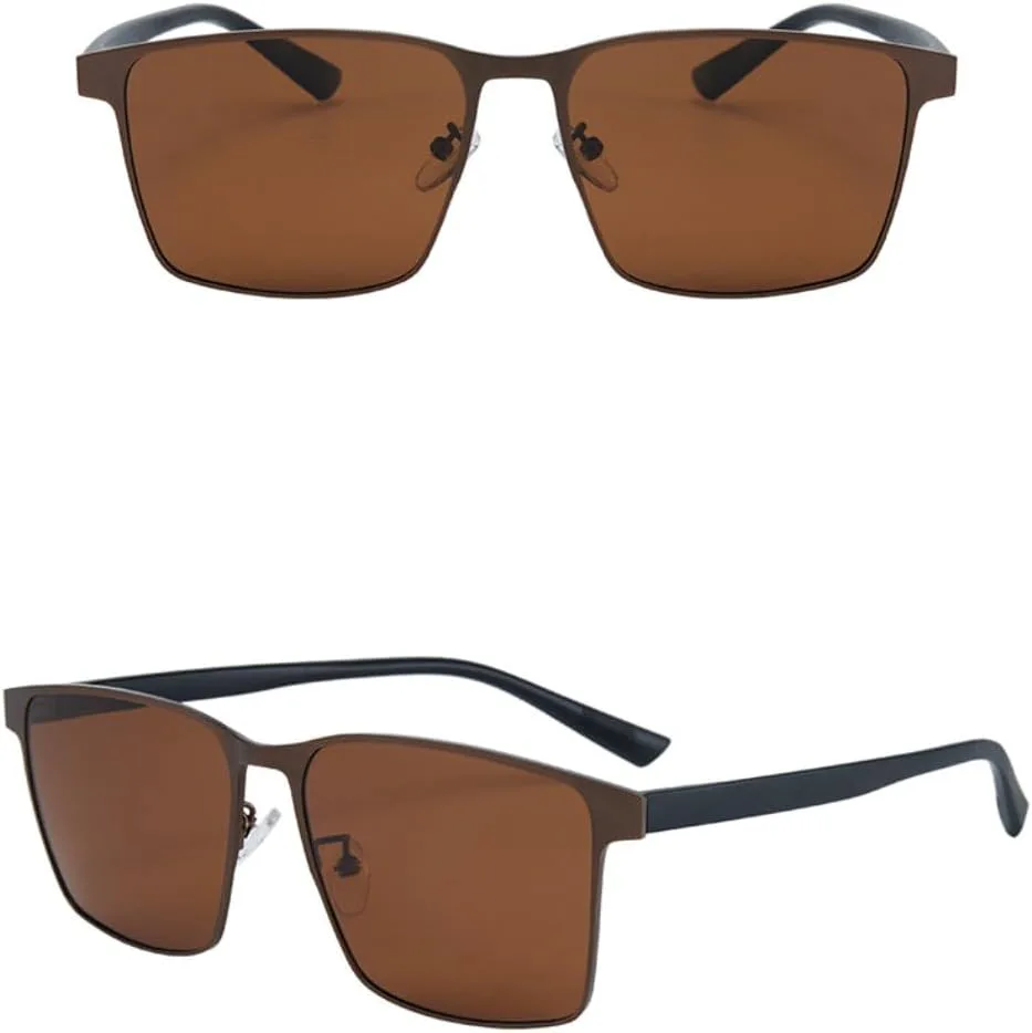 

мужские поляризованные солнцезащитные очки, пляжные солнцезащитные очки, женские солнцезащитные очки, модные повседневные очки, градиентный цвет Generic, Brown