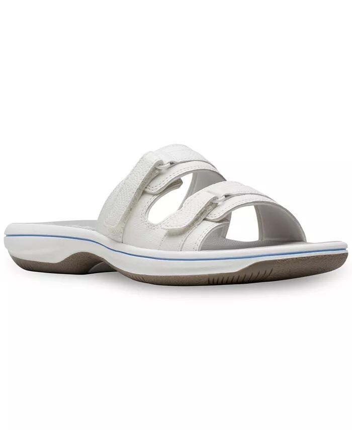 Женские сандалии Cloudsteppers Breeze Piper Comfort Slide Clarks, белый
