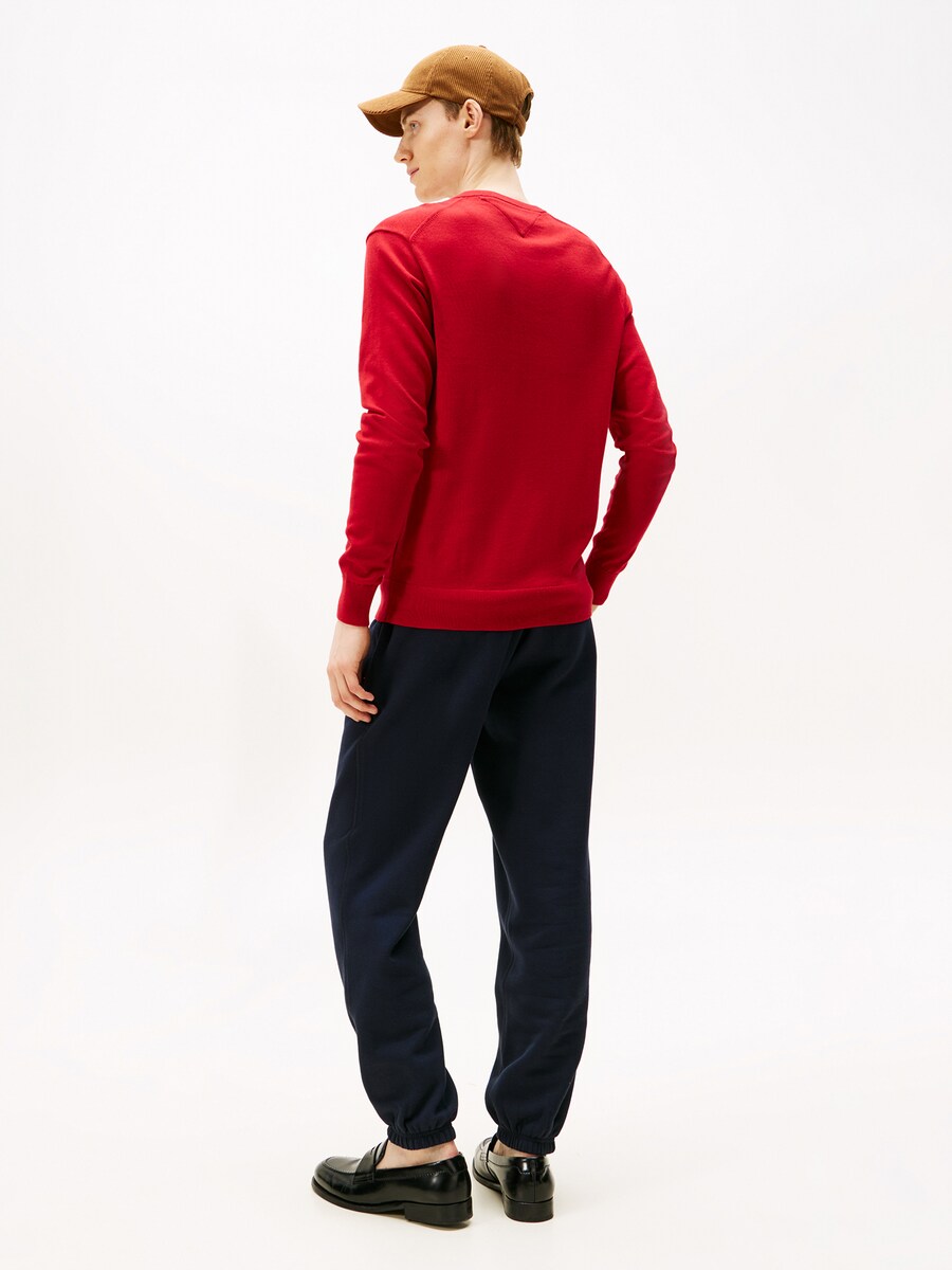 Свитер TOMMY HILFIGER ESSENTIAL, красный — фото 3