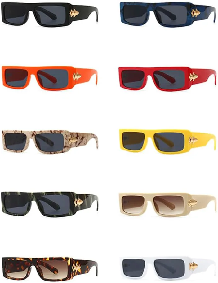 

Винтажные прямоугольные солнцезащитные очки для женщин и мужчин, маленькая оправа, плоская верхняя часть, градиентные солнцезащитные очки для женщин VFDHN, Black Red