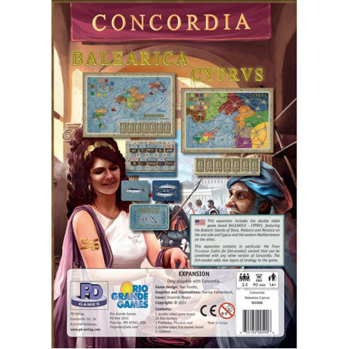 

Настольная игра Concordia Board Game: Balearica And Cyprus Map Expansion