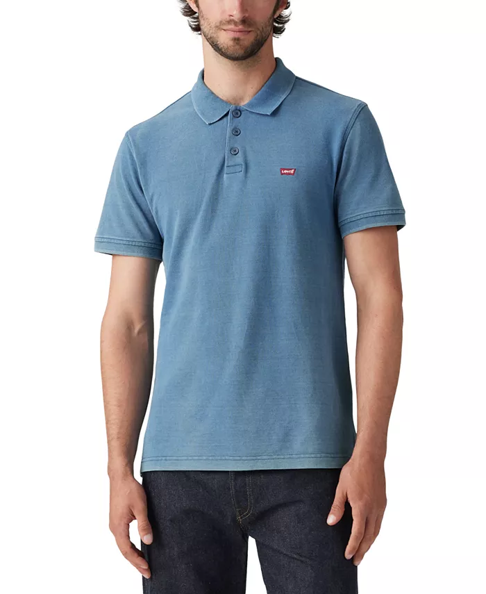 

Мужская рубашка-поло Housemark Regular Fit с коротким рукавом Levi's, синий