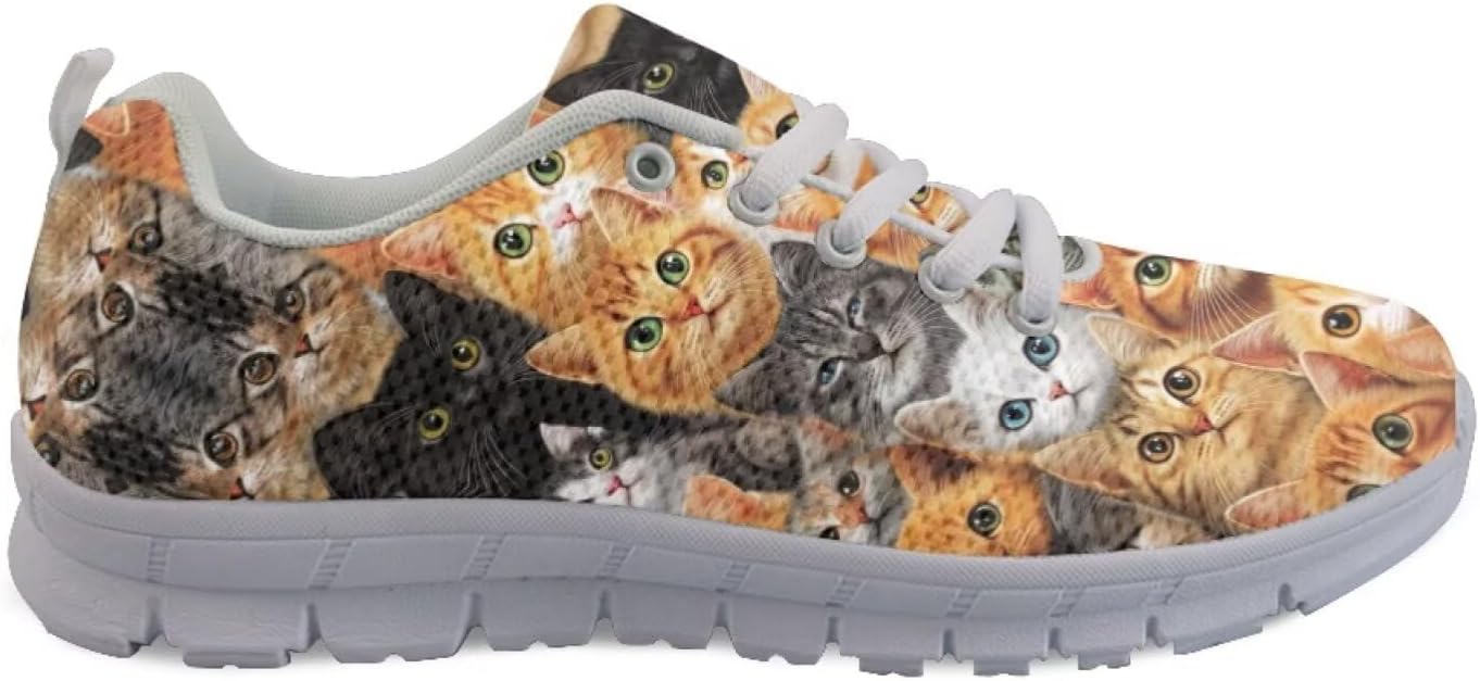 

Мужские спортивные кроссовки на Хэллоуин, противоскользящие, для бега и ходьбы, удобные для женщин, для активного отдыха Getelinseng, Cat