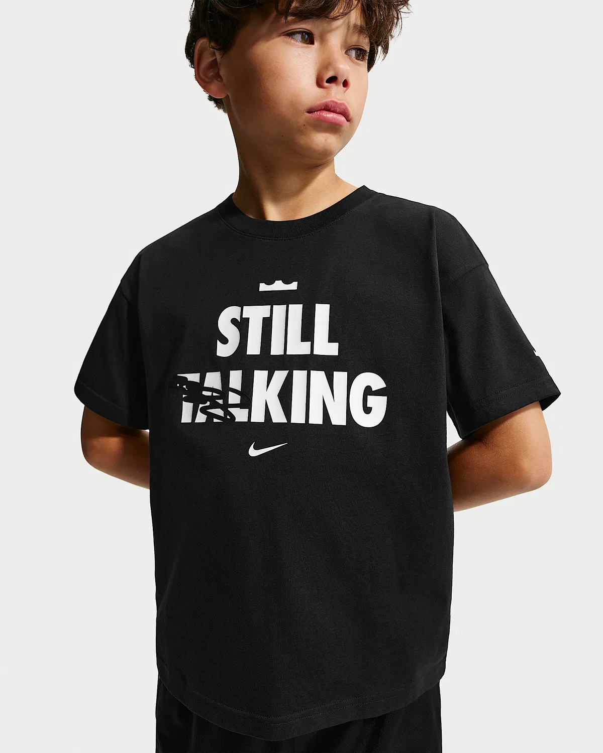 Детская футболка Max90 LeBron "Shut Up And Dribble", Black