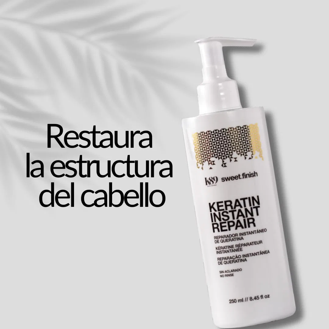 Несмываемый кератиновый восстанавливающий спрей «Sweet Finish Keratin Instant Repair» 250 мл от K89 K89 Hair Expert — фото 4