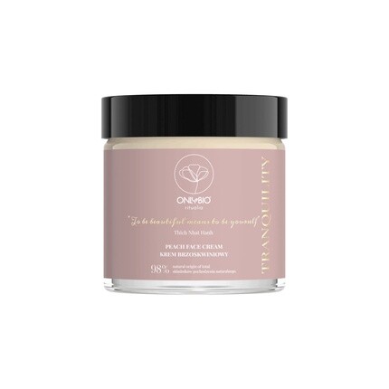 

Увлажняющий крем для лица Ritualia Tranquility Peach с осветляющим пигментом и антивозрастными свойствами - на веганской и растительной основе, Onlybio