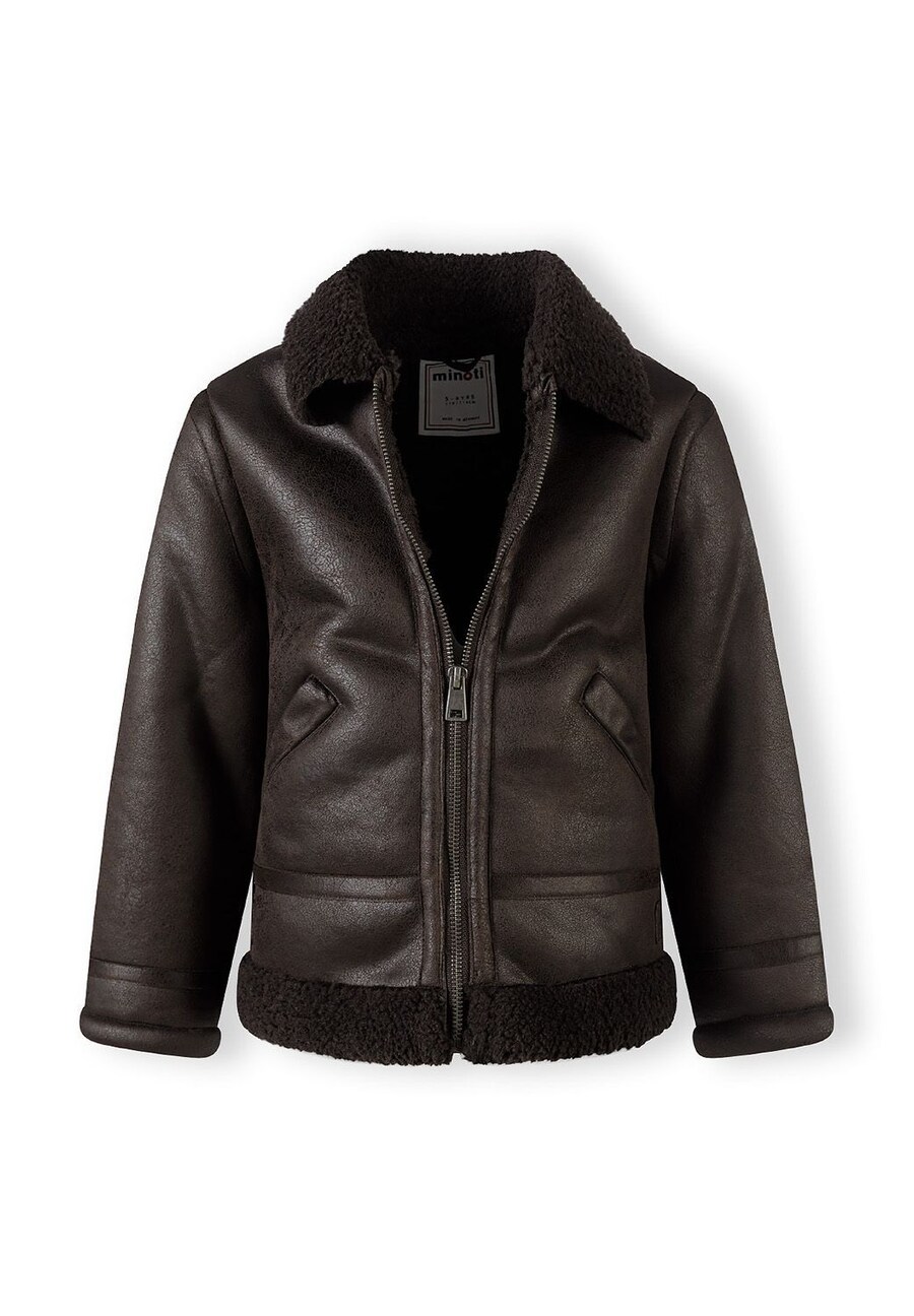 Всесезонная куртка MINOTI Between-Season Jacket, темно-коричневый — фото 4