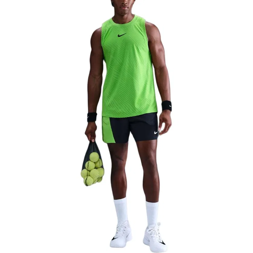 Топ теннисный Nike Court Slam Dri-FIT ADV зеленый — фото 4