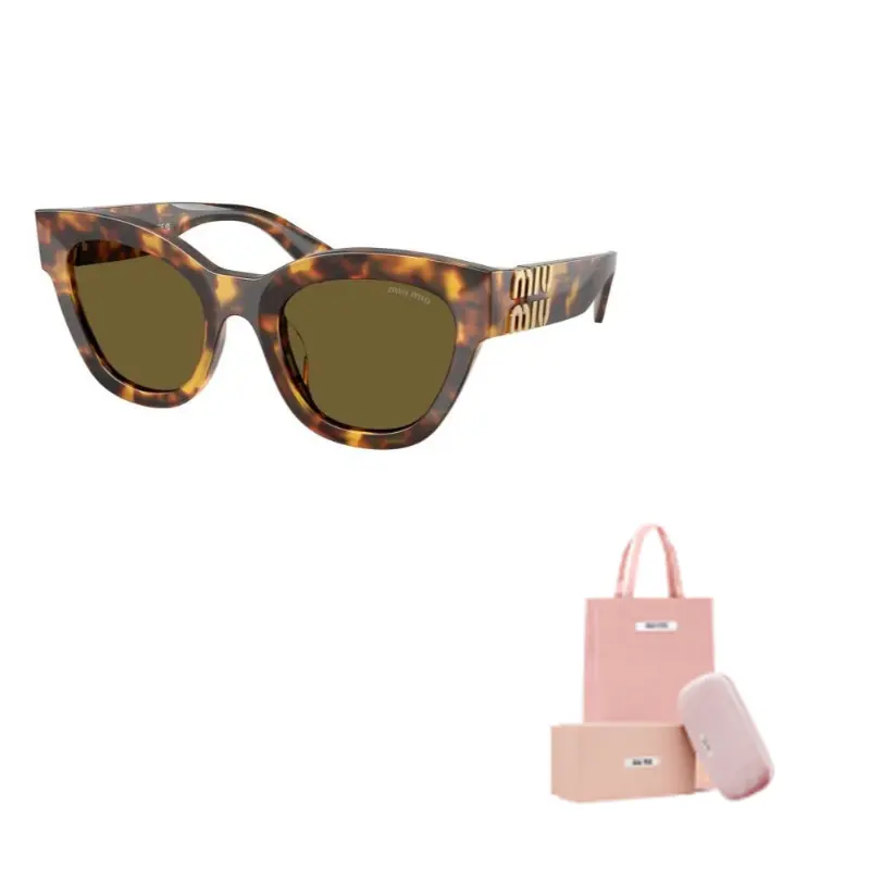 

MIU MIU Солнцезащитные очки в форме кошачьего глаза, Umber