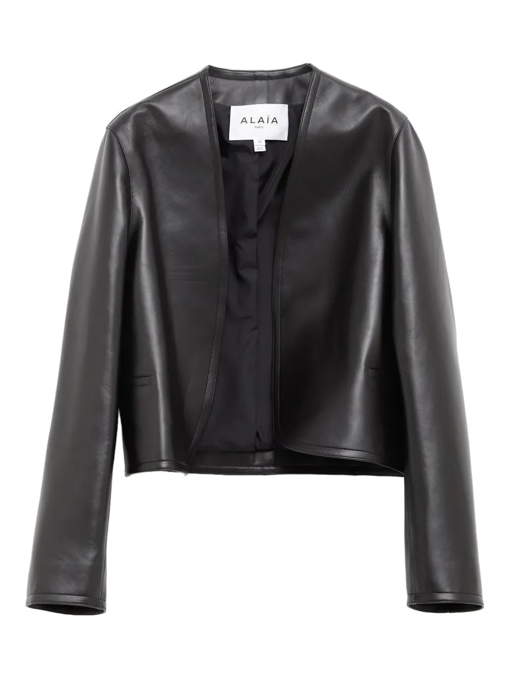 

Кожаная куртка на молнии Alaïa, черный