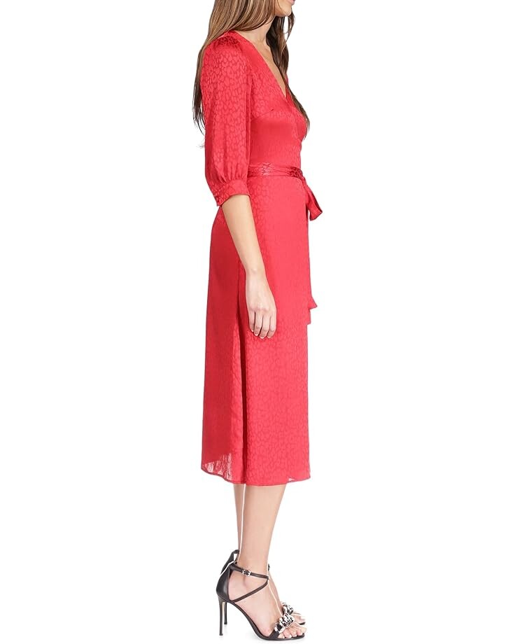 

Платье Michael Kors Cheetah Jacquard Midi Wrap Dress, цвет Crimson