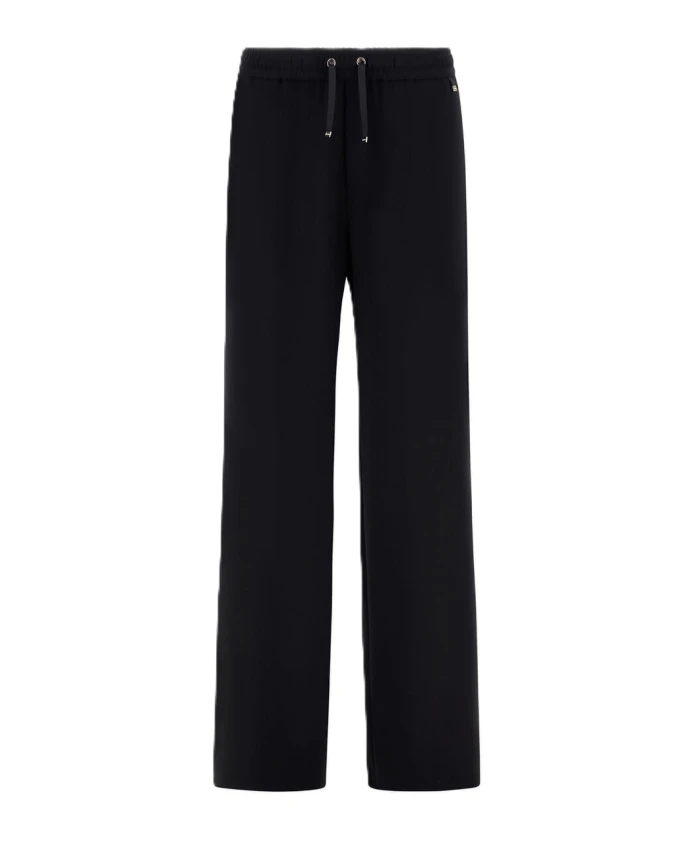 

Брюки из матового крепового атласа. Herno, черный