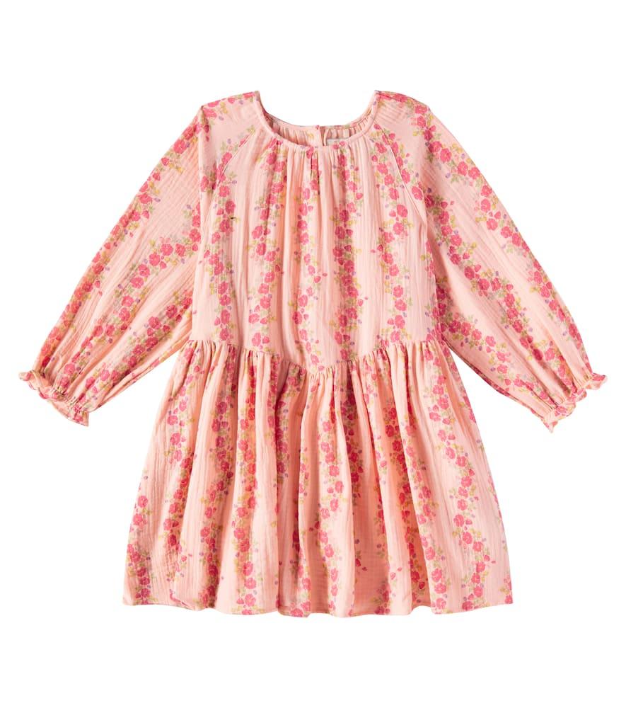 

Платье из хлопкового муслина с цветочным принтом Coco Konges Sløjd, Floria Pink