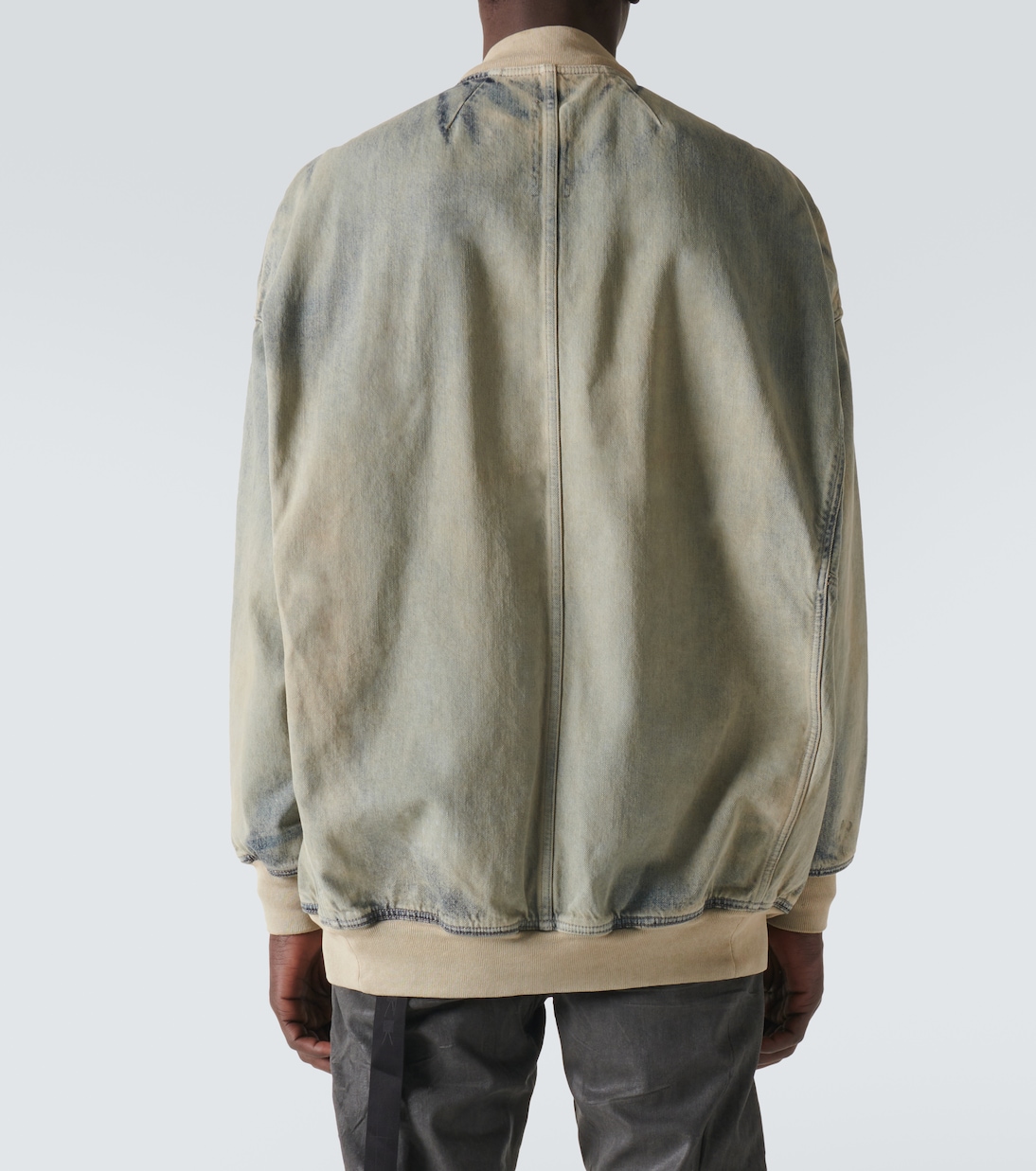 Джинсовая куртка Sphinx Jumbo из окрашенной ткани Rick Owens, Sky — фото 4