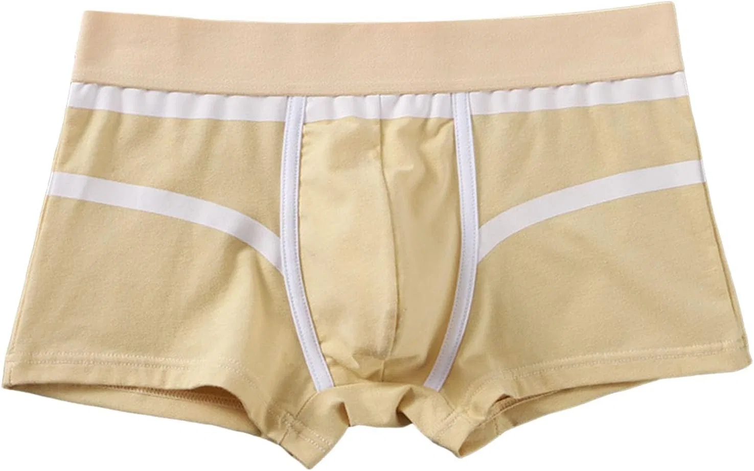 Боксеры хлопковые, увеличение объема, Beige
