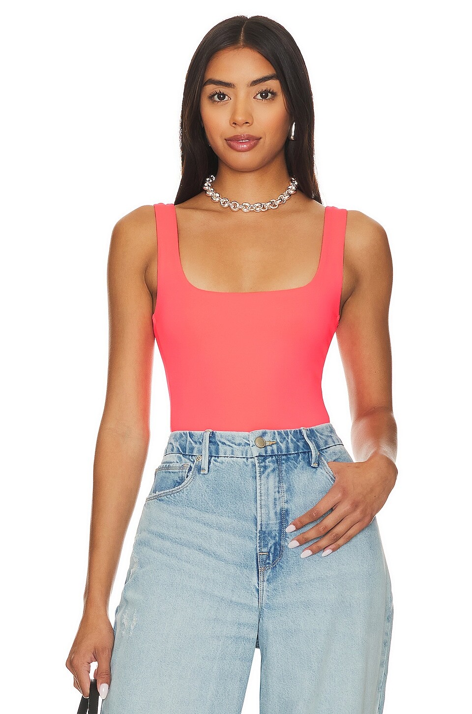 

Боди Good American Scuba Modern Tank, цвет Fiery Coral002
