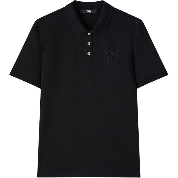 

KARL LAGERFELD / Karl Lagerfeld Jeans Футболка-поло Karl Lagerfeld SS25 мужская black, Черный, KARL LAGERFELD / Karl Lagerfeld Jeans Футболка-поло Karl Lagerfeld SS25 мужская black
