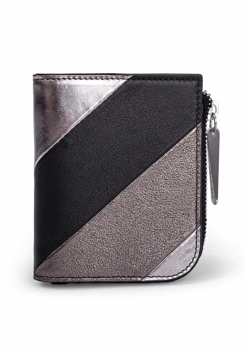 

Кошелек GRETCHEN "Striped Purse", из итальянской яловой кожи, черный