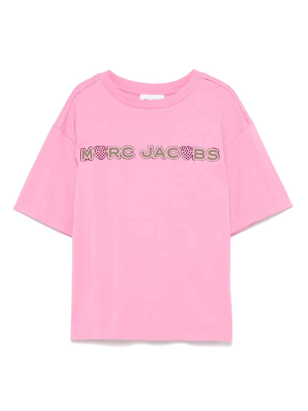 

Футболка с логотипом Marc Jacobs Kids, розовый