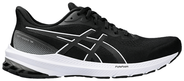 

Кроссовки ASICS GT 1000 12 Wide 'Black White', черный