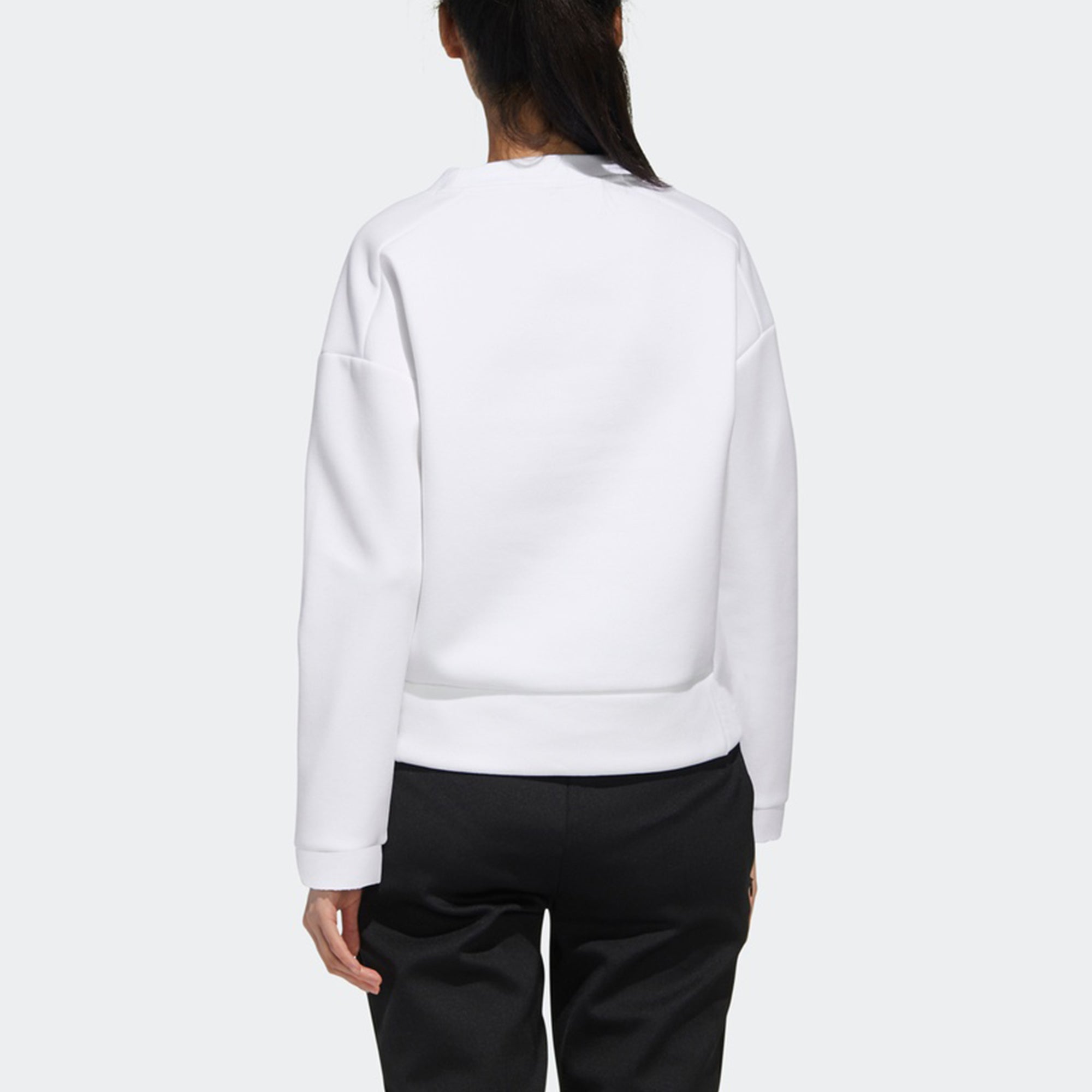 Худи (WMNS) adidas Style Soft Swt Logo Printing Short Pullover Sports White Hoodie — фото 4