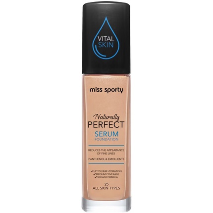

Naturally Perfect All Skin Serum Foundation 25 Warm 30 мл Miss Sporty