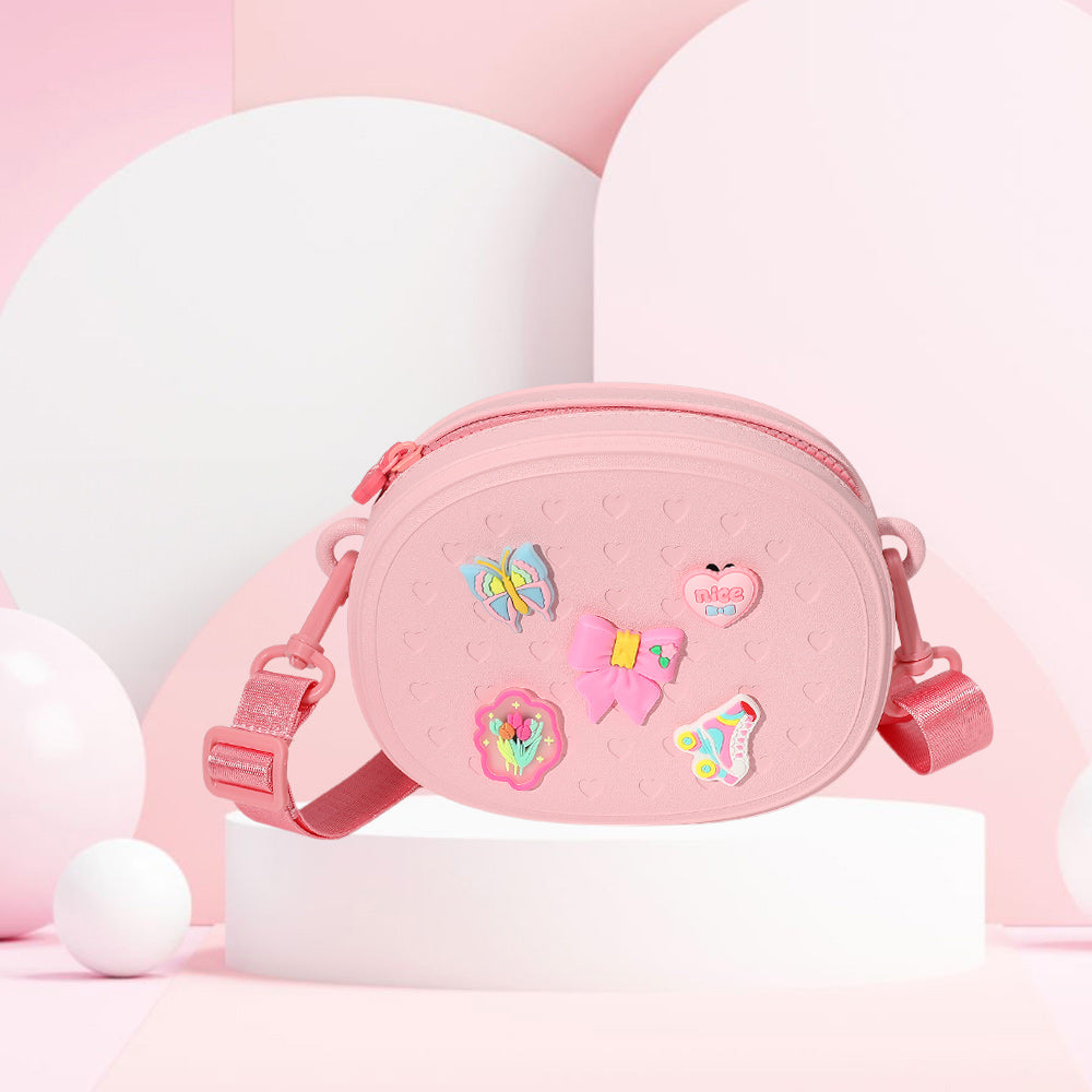 

Детская модная сумка через плечо Charm FASHNZFAB, розовый