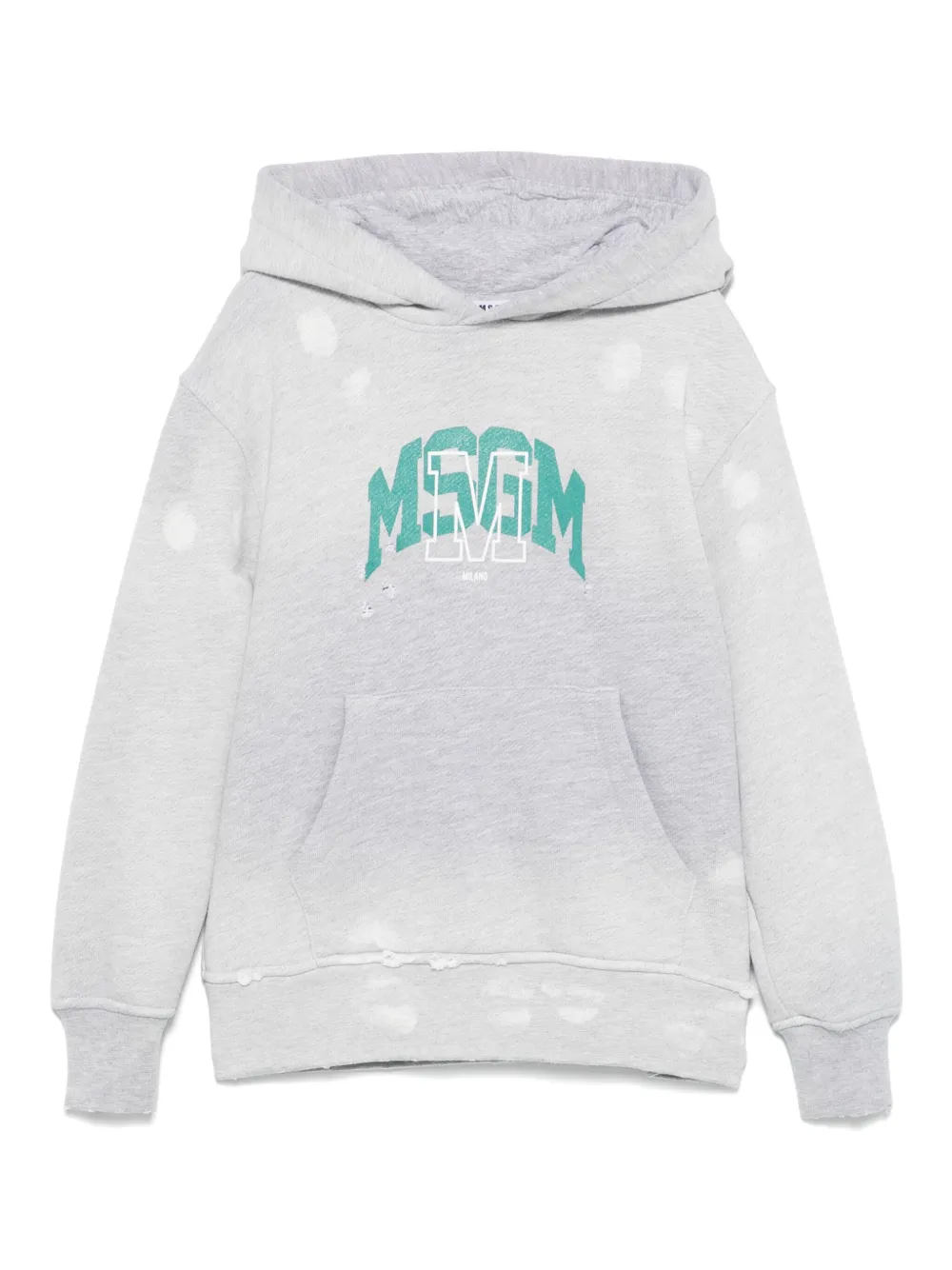 

Худи с логотипом MSGM Kids, серый