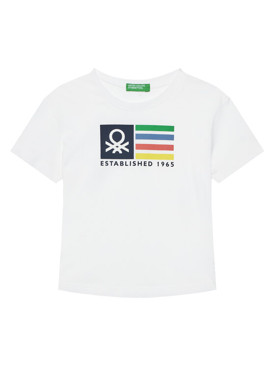 

Футболка обычного кроя 3I1XG10HT United Colors Of Benetton, белый