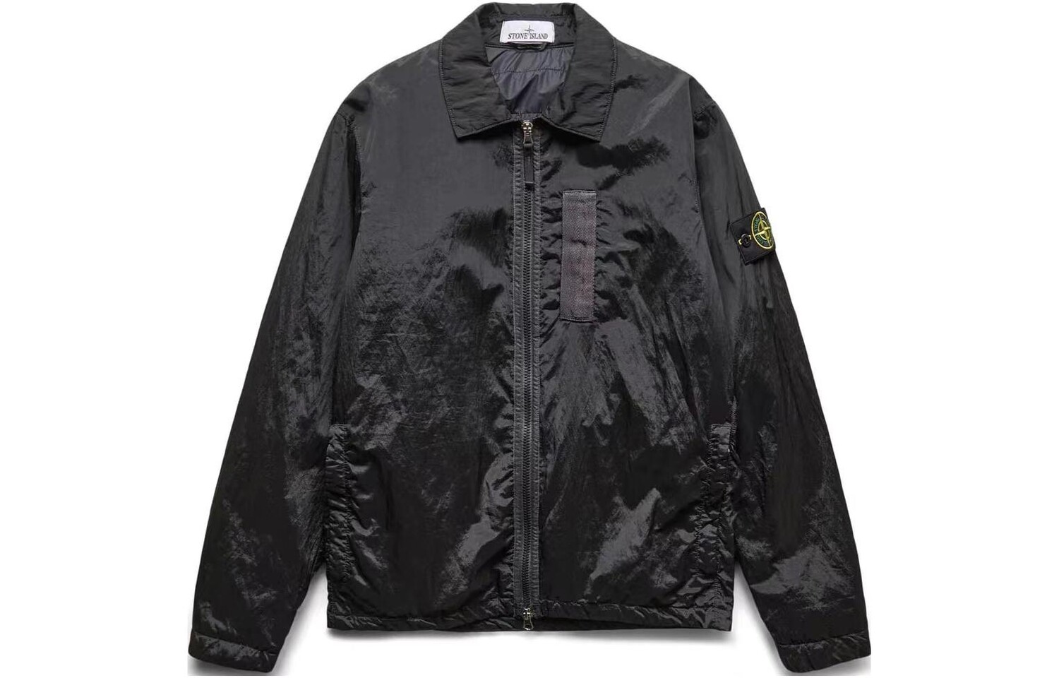 

Куртка мужская Stone Island с нашивкой и молнией, черный