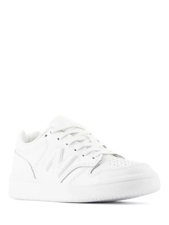Детские кроссовки на шнуровке 480, белые New Balance — фото 2