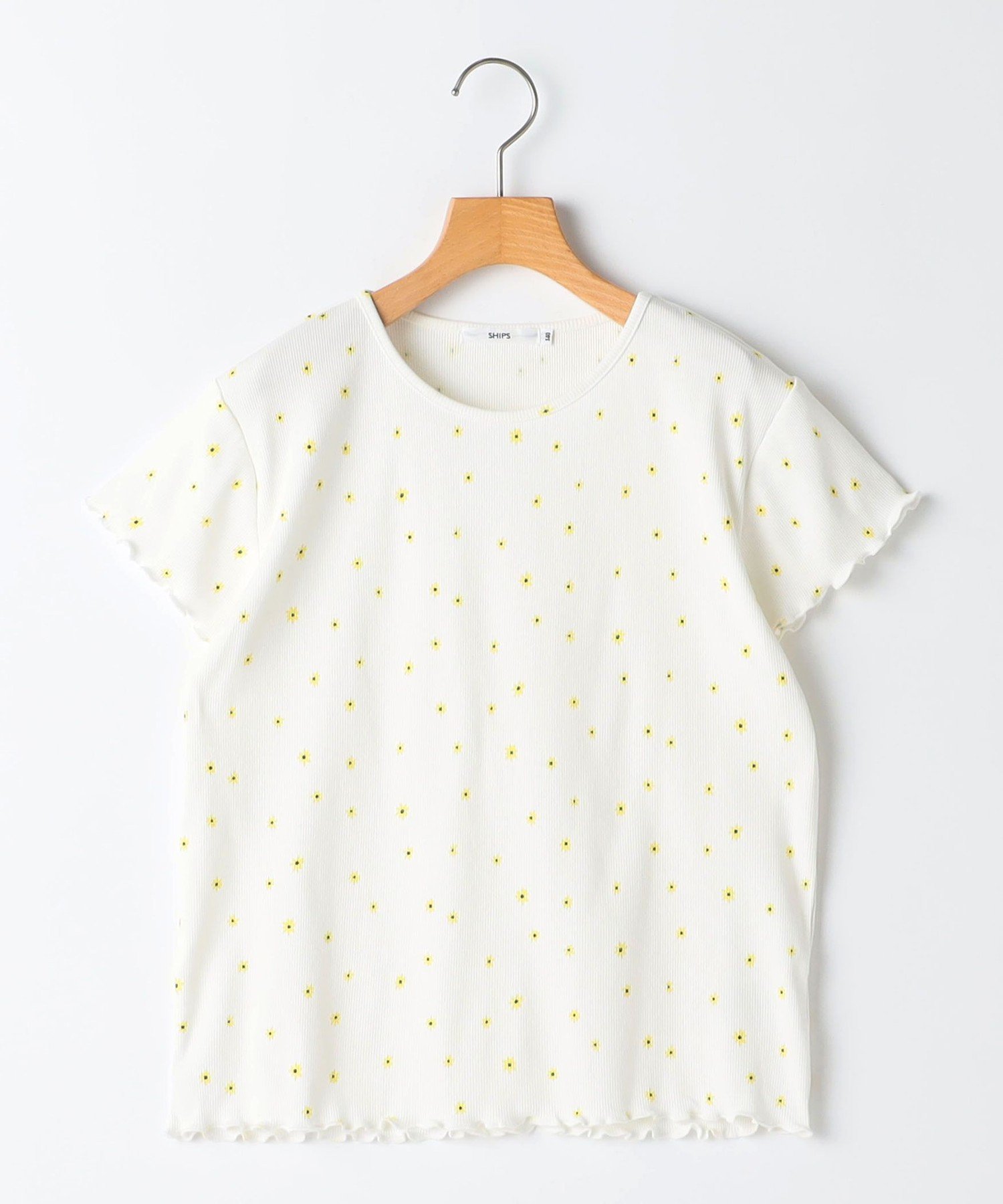Детская футболка с коротким рукавом и цветочным принтом SHIPS: 140-150 см SHIPS KIDS, Off white