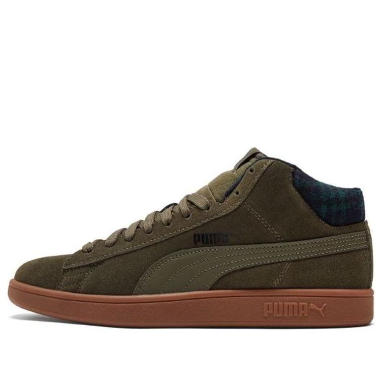 

Кеды PUMA Smash v2 Mid WTR 'Plaid - Grape Leaf', зеленый