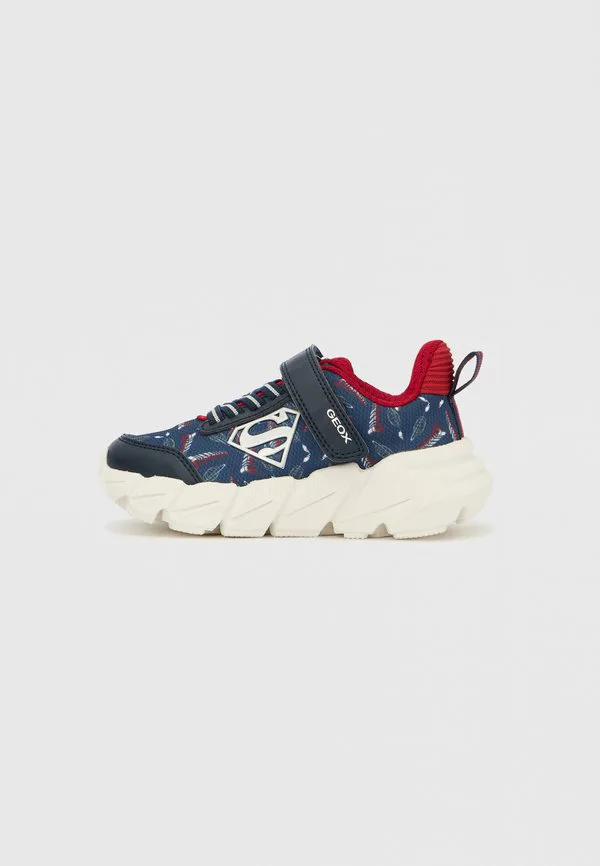 Кроссовки superman flexyper для мальчиков Geox, Navy/Dark Red