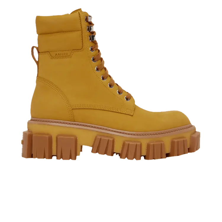 

Ботинки Amiri Crepe Lug Combat Boot Tan, желто-коричневый