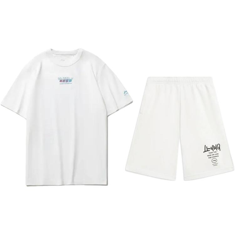 

LINING Повседневная спортивная одежда унисекс белый+белый